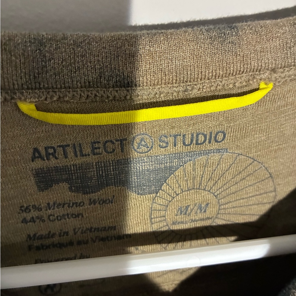Artilect Studio Brown Merino Wool T-Shirt
